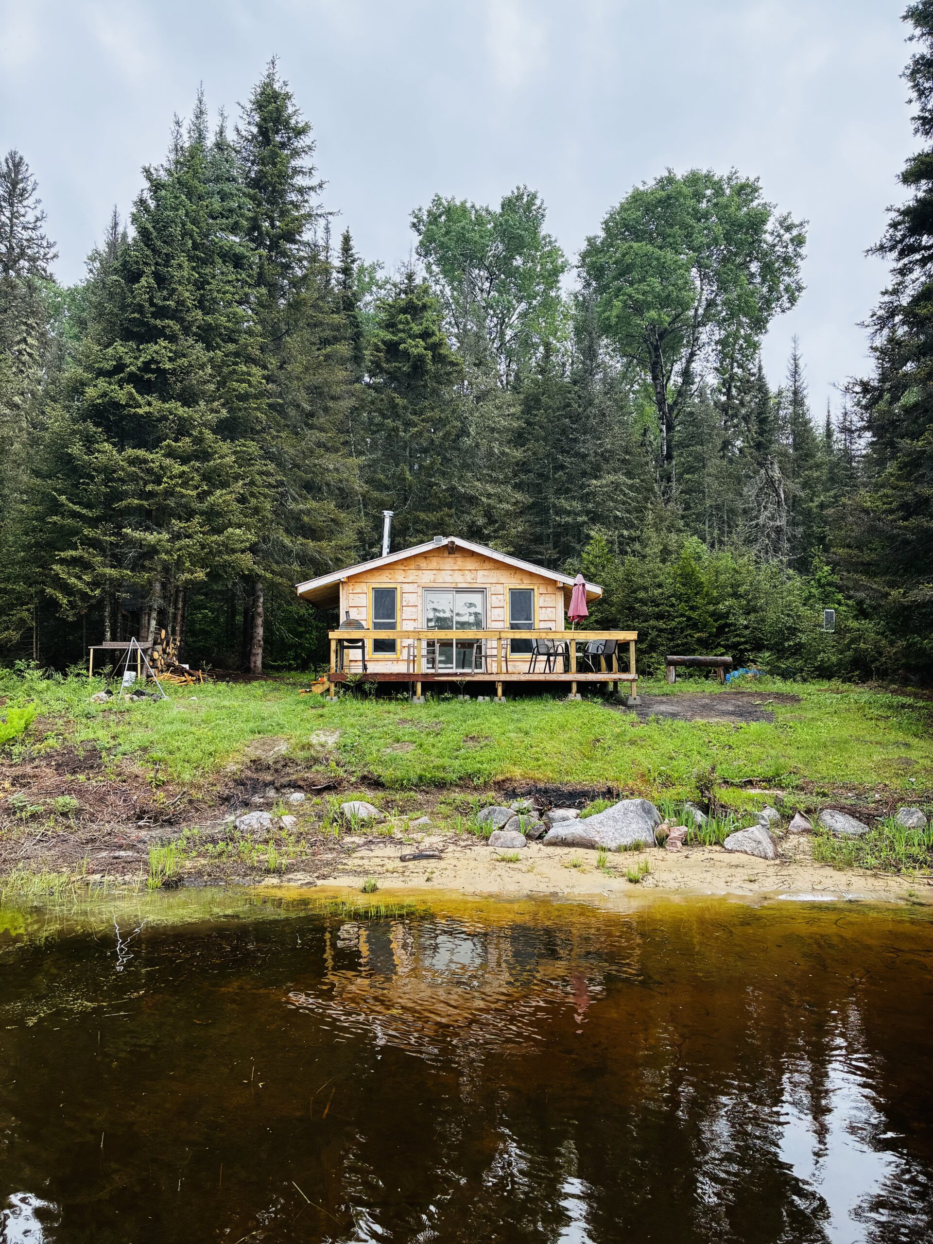 Cabin on the spanish river in Ontario 